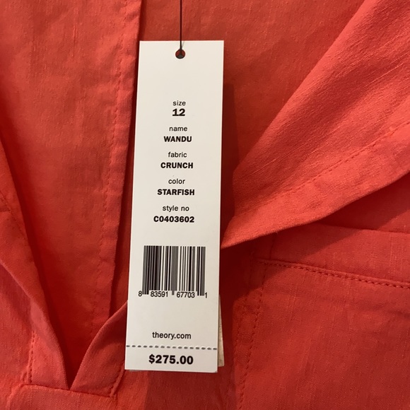 Theory Sleeveless cotton/linen blend - Picture 2 of 2